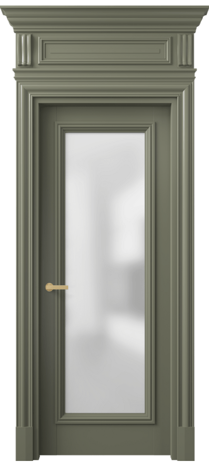Межкомнатная дверь Antique 7300 Бук оливковый тёмный Сатинированное стекло Цена 162609 ₽ | Volhovec
