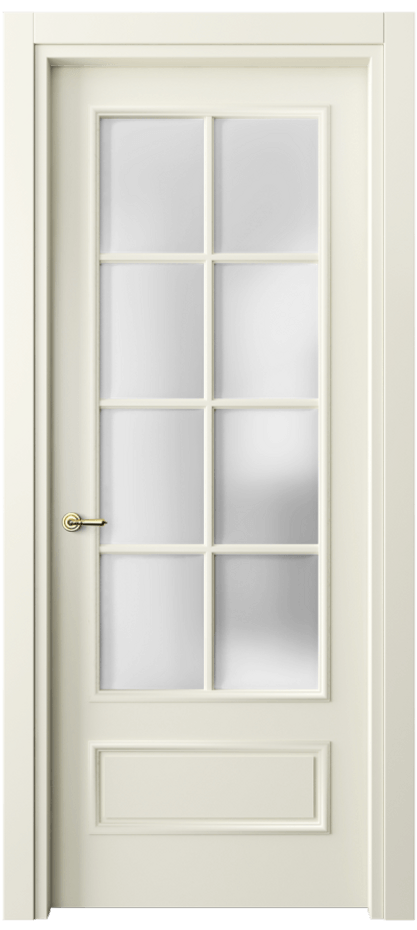 Межкомнатная дверь Paris 8112 Матовый молочно-белый Сатинированное стекло Цена 61599 ₽| Volhovec