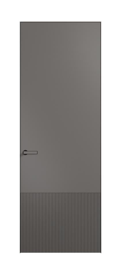 Дверь межкомнатная Velvet 8202 Матовый классический серый. Скрытый короб Черный Цена 57169 . Фабрика дверей Волховец 8 (800) 551 43 19 Межкомнатная дверь Velvet 8202 Матовый классический серый. Цена 57169 | Volhovec