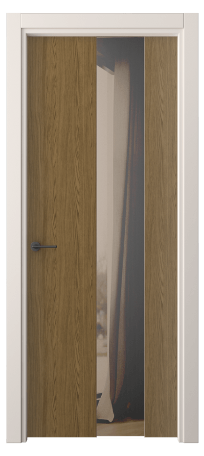 Межкомнатная дверь Freedom 4226 Торфяной дуб Двустороннее бронзовое зеркало, триплекс Цена 42799 ₽ | Volhovec