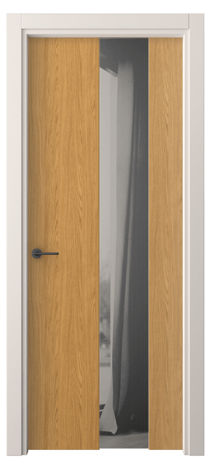 Межкомнатная дверь Freedom 4226 Ванильный дуб Двустороннее серое зеркало, триплекс Цена 34239 ₽ | Volhovec