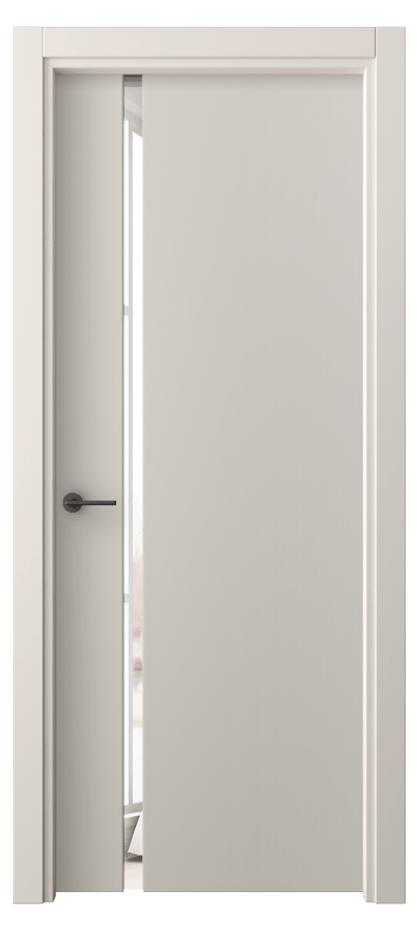 Межкомнатная дверь Freedom 4222 ПЭТ светло-серый Двустороннее зеркало, триплекс Цена 32399 ₽ | Volhovec