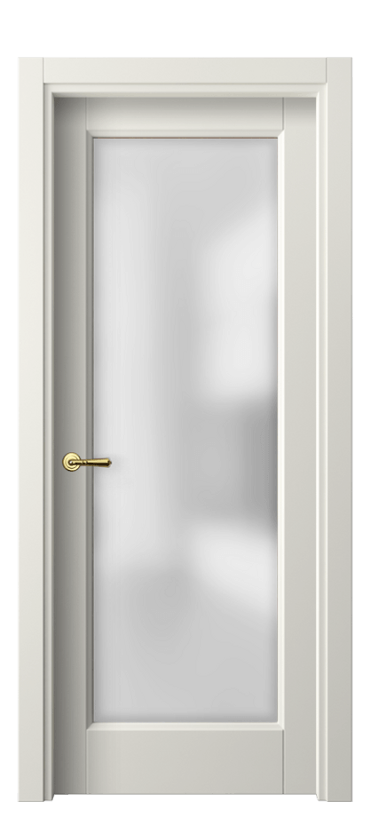 Межкомнатная дверь Galant 1402 Матовый жемчужный Сатинированное стекло Цена 41919 ₽ | Volhovec
