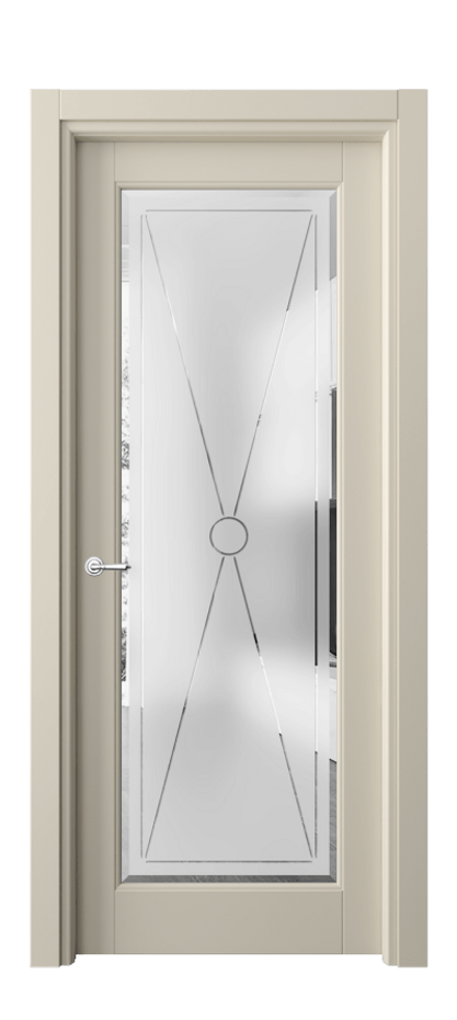 Межкомнатная дверь Toscana Litera 6300 Бук бежево-серый Сатинированное стекло с гравировкой «LITERA» Цена 96599 ₽ | Volhovec
