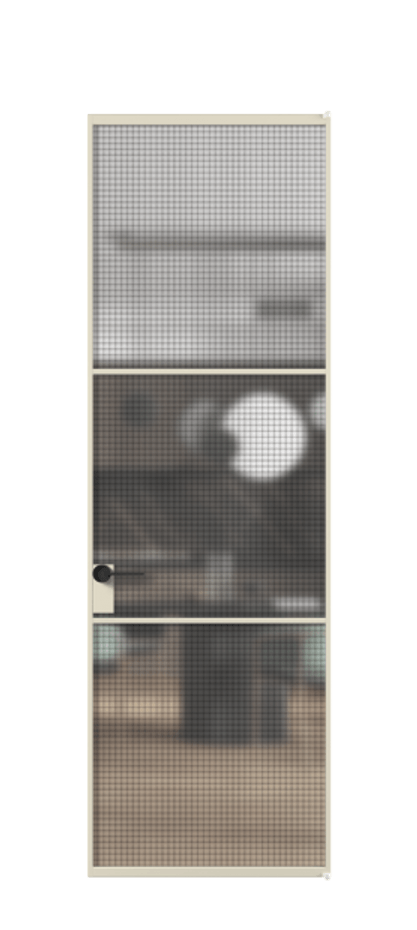 Алюминиевая дверь АЛПЛ040.03 Алюминий бежево-серый Декоративное стекло с сеткой "Mesh silver", триплекс. Без короба АБСР Цена 130370 Стоимость комплекта двери включает:
1. Полотно (600/650/700/750/800/850/900/950*2000-2400 мм).
2. Короб
3. Комплект фурнитуры (2 торцевые петли и магнитный замок с ответной планкой). Фабрика дверей Волховец 8 (800) 551 43 19 Алюминиевая дверь АЛПЛ040.03 Алюминий бежево-серый Декоративное стекло с сеткой "Mesh silver", триплекс Цена 130370 | Volhovec