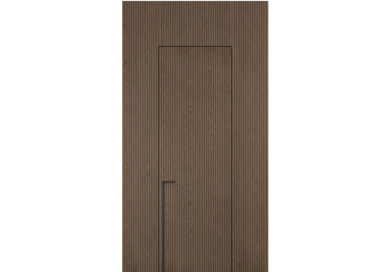 Панели для отделки стен Стеновая панель Фрезерованные Дуб серый матовый. Цвет Дуб серый матовый. Материал Шпон Naturwood. Коллекция Фрезерованные. Картинка.