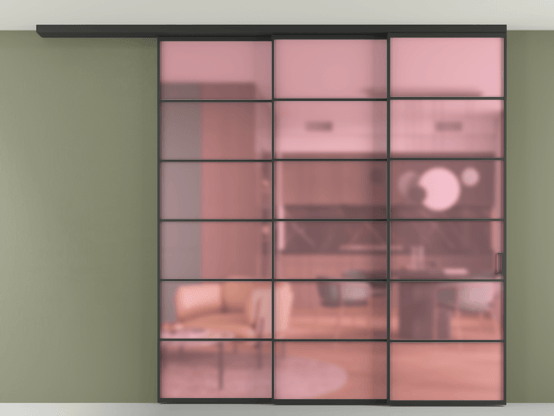 Алюминевая перегородка АЛПР 040.04_ЧРН_САТ РОЗ_new. Цвет Алюминий Черный. Материал Алюминий. Коллекция Перегородка Formato вдоль стены на потолок 3 створки с синхронным механизмом. Фото. Алюминевая перегородка АЛПР 040.04_ЧРН_САТ РОЗ_new. Цвет Алюминий Черный. Материал Алюминий. Коллекция Перегородка Formato вдоль стены на потолок 3 створки с синхронным механизмом. Картинка.