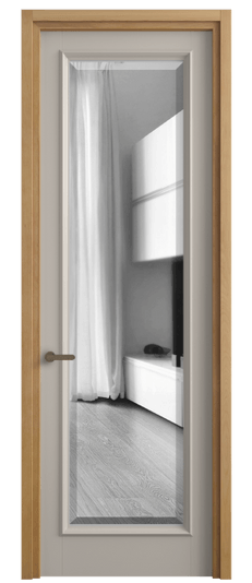 Дверь межкомнатная 6702 БСБЖ ЗЕР ФАЦ. Цвет Бук светло-бежевый. Материал Массив бука эмаль. Коллекция Charm. Картинка.