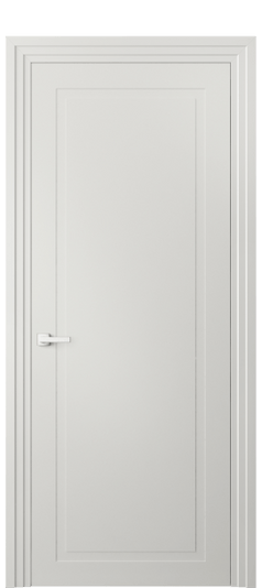 Дверь межкомнатная АКП 8001 МСР Матовый серый. Цвет Матовый серый. Материал Гладкая эмаль. Коллекция Нео Классик. Картинка.