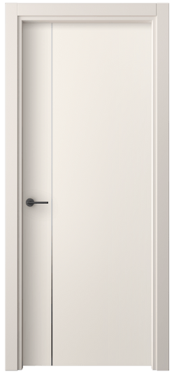 Дверь межкомнатная 4201 ПЭКБ. Цвет ПЭТ кремово-белый. Материал ПЭТ. Коллекция Фридом. Картинка.