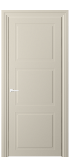 Дверь межкомнатная 8003 МБСР. Цвет Матовый бежево-серый. Материал Гладкая эмаль. Коллекция Neo Classic. Картинка.