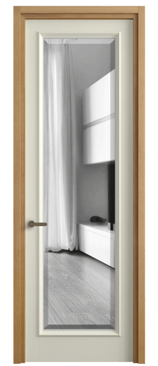 Дверь межкомнатная 6702 БМБ ЗЕР ФАЦ. Цвет Бук молочно-белый. Материал Массив бука эмаль. Коллекция Шарм. Картинка.