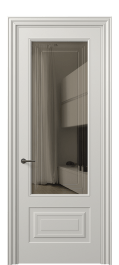 Дверь межкомнатная 8442 МТСР БР ГРА. Цвет Матовый тёплый серый. Материал Гладкая эмаль. Коллекция Mascot. Картинка.