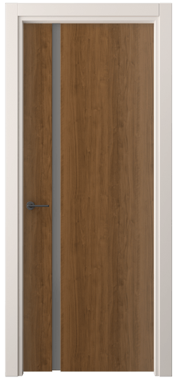 Дверь межкомнатная 4222 ЛОР СЕР САТ. Цвет Лесной орех. Материал Ламинатин. Коллекция Фридом. Картинка.