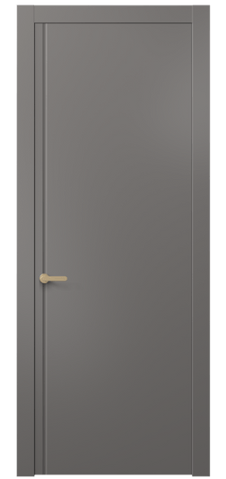 Дверь межкомнатная АКП 8644 МКЛС. Цвет Матовый классический серый. Материал Гладкая эмаль. Коллекция Alba. Картинка.