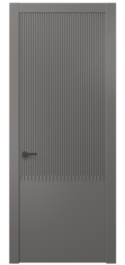 Дверь межкомнатная 8627 МКЛС . Цвет Матовый классический серый. Материал Гладкая эмаль. Коллекция Dune. Картинка.