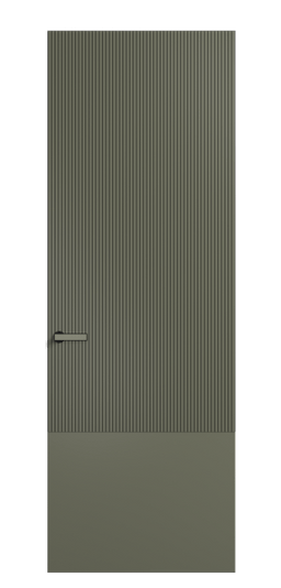 Дверь межкомнатная 8203 МОТ. Цвет Матовый оливковый тёмный. Материал Гладкая эмаль. Коллекция Velvet. Картинка.
