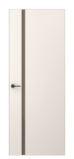 Дверь межкомнатная 4222 ПЭКБ БР САТ. Цвет ПЭТ кремово-белый. Материал ПЭТ. Коллекция Фридом. Картинка.
