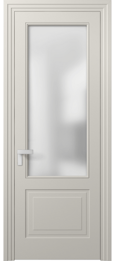 Дверь межкомнатная 8352 МОС Сатин. Цвет Матовый облачно-серый. Материал Гладкая эмаль. Коллекция Рокка. Картинка.