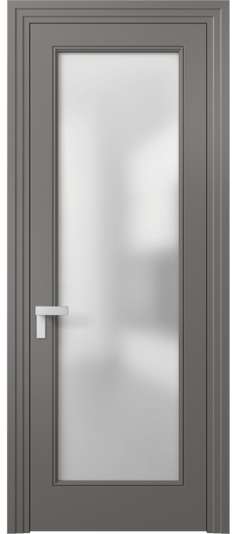 Межкомнатная дверь 8300 МКЛС Сатин. Цвет Матовый классический серый. Материал Гладкая эмаль. Коллекция Рокка. Фото. Дверь межкомнатная 8300 МКЛС Сатин. Цвет Матовый классический серый. Материал Гладкая эмаль. Коллекция Рокка. Картинка.