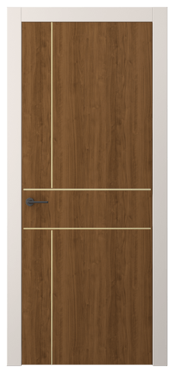 Дверь межкомнатная АКП 4209 ЛОР. Цвет Лесной орех. Материал Ламинатин. Коллекция Фридом. Картинка.