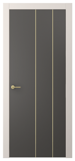 Дверь межкомнатная АКП 4205 ПЭГФ. Цвет ПЭТ графитовый. Материал ПЭТ. Коллекция Freedom. Картинка.