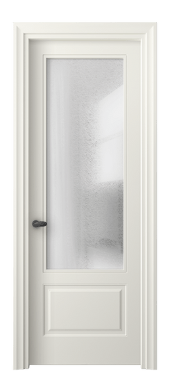 Дверь межкомнатная 8542 МЖМ ЛЕД. Цвет Матовый жемчужный. Материал Гладкая эмаль. Коллекция Эссе. Картинка.