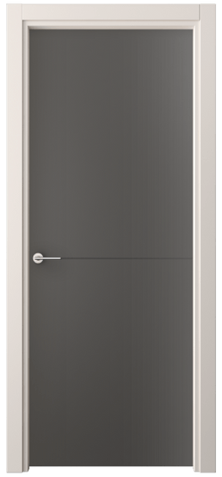 Дверь межкомнатная 4207 ПЭГФ. Цвет ПЭТ графитовый. Материал ПЭТ. Коллекция Фридом. Картинка.