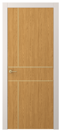 Дверь межкомнатная АКП 4209 ВНД. Цвет Ванильный дуб. Материал Ламинатин. Коллекция Фридом. Картинка.