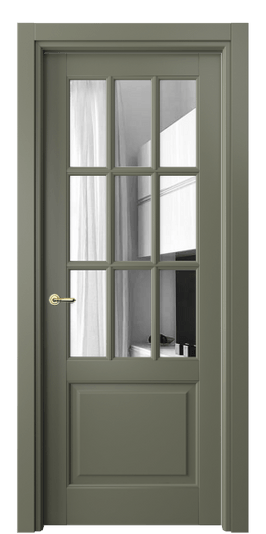 Межкомнатная дверь 6312 МОТ Зеркало. Цвет Матовый оливковый тёмный. Материал Гладкая эмаль. Коллекция Тоскана Грильято. Фото. Дверь межкомнатная 6312 МОТ Зеркало. Цвет Матовый оливковый тёмный. Материал Гладкая эмаль. Коллекция Тоскана Грильято. Картинка.