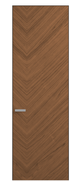 Дверь межкомнатная 0201 ОУММР Орех умбра матовый. Цвет Орех умбра матовый рифт. Материал Радиальный шпон Naturwood. Коллекция Рифт. Картинка.