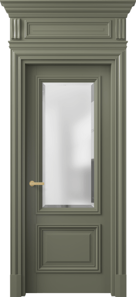 Дверь межкомнатная 7302 БОТ САТ-Ф. Цвет Бук оливковый тёмный. Материал Массив бука эмаль. Коллекция Antique. Картинка.